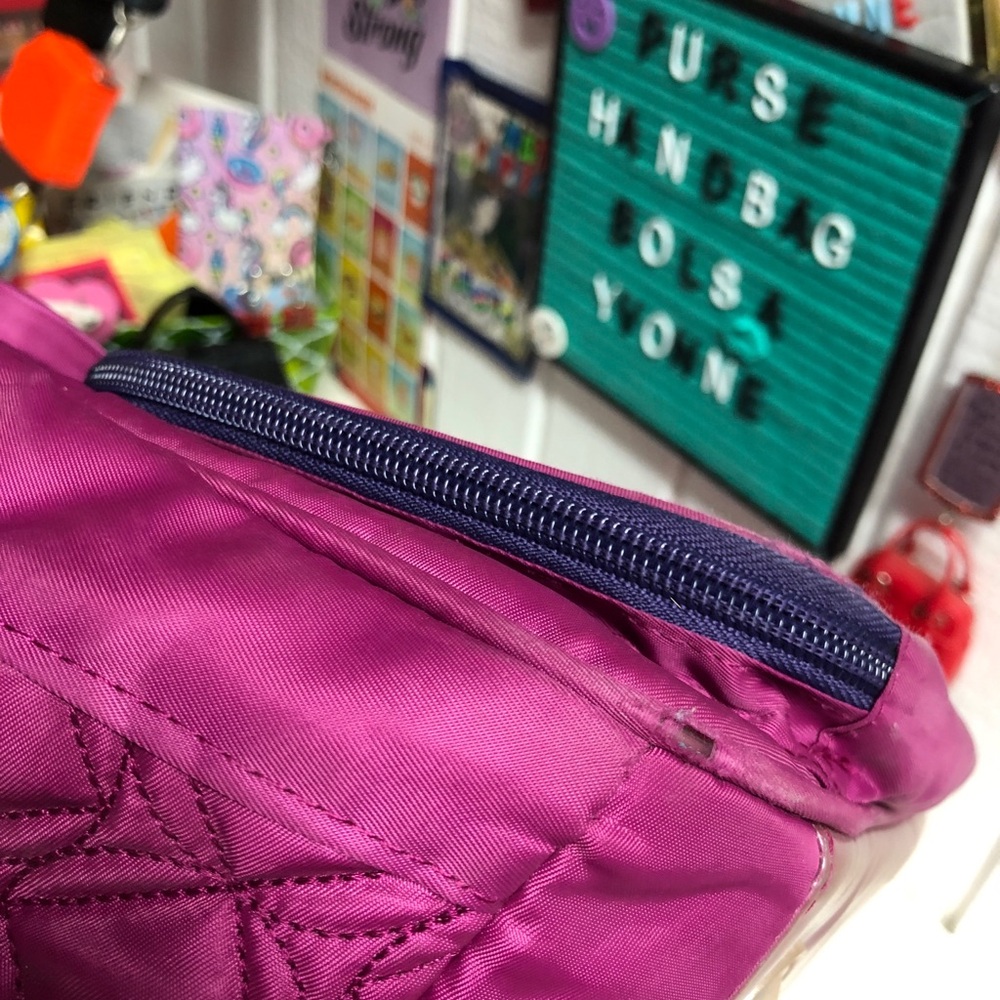 Lug Puddle Jumper Travel Gym Overnight Tote Bag in Berry Purple - Picture 12 of 15